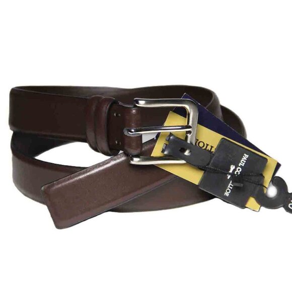 NEW Paul Costelloe England Genuine Leather Dress Belt Brown Men\'s Size 40